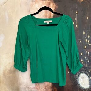 LOFT Vibrant Green Blouse